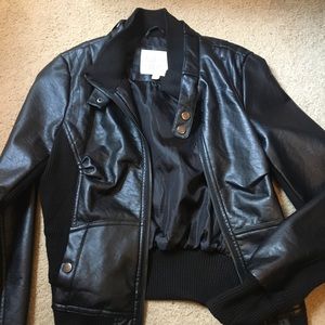 Black moto jacket